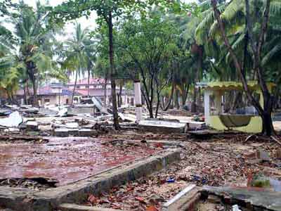 Gurukulam reduced to rubble